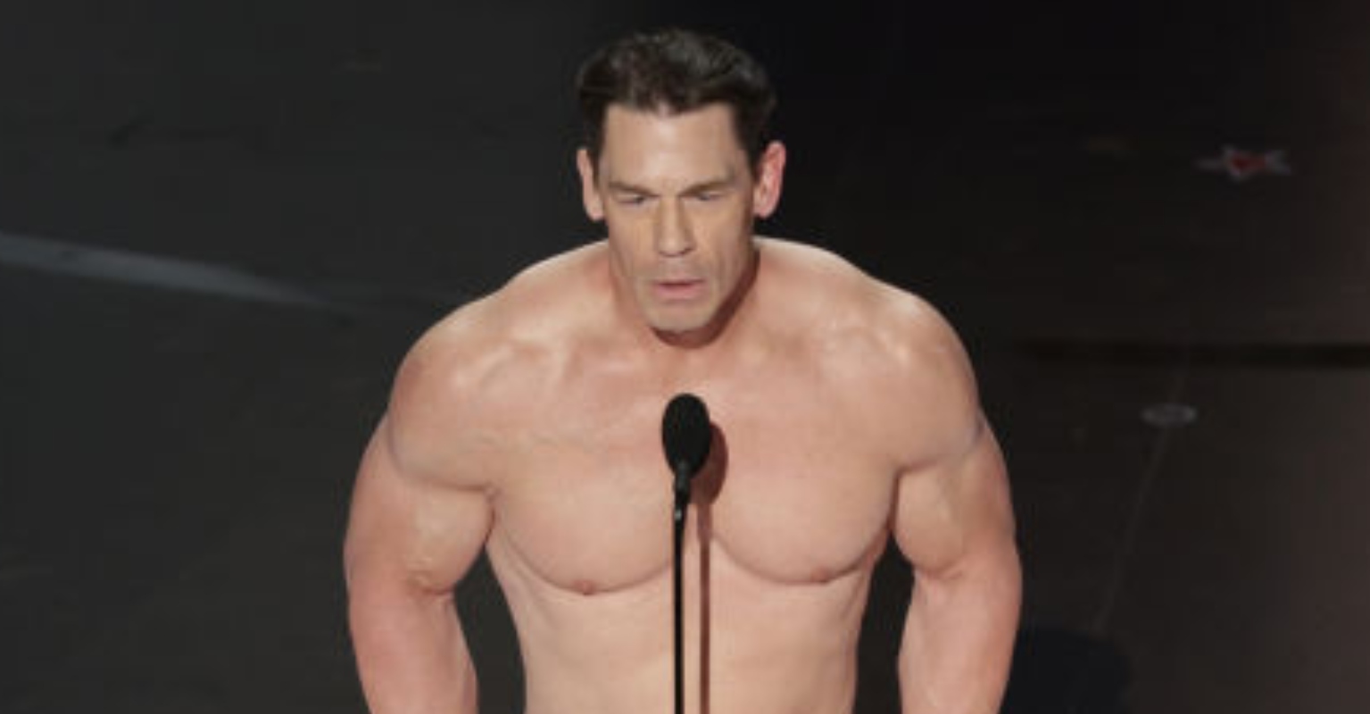 Adult streaming site offers John Cena $500,000 to strip off live on camera after he appeared 'naked' at Oscars